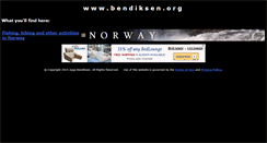 Desktop Screenshot of bendiksen.org